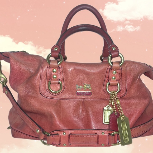 Coach Handbags - 🍍Coach Madison Sabrina Satchel Special Edition Dark Coral/Pink w/3 Tags 2008